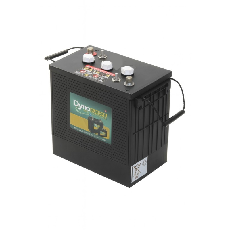 Batteries alimentation 6V, 330Ah, dim. 310x183x359 mm, bornes en diagonale, Standard, acide/plomb, DYNO EUROPE