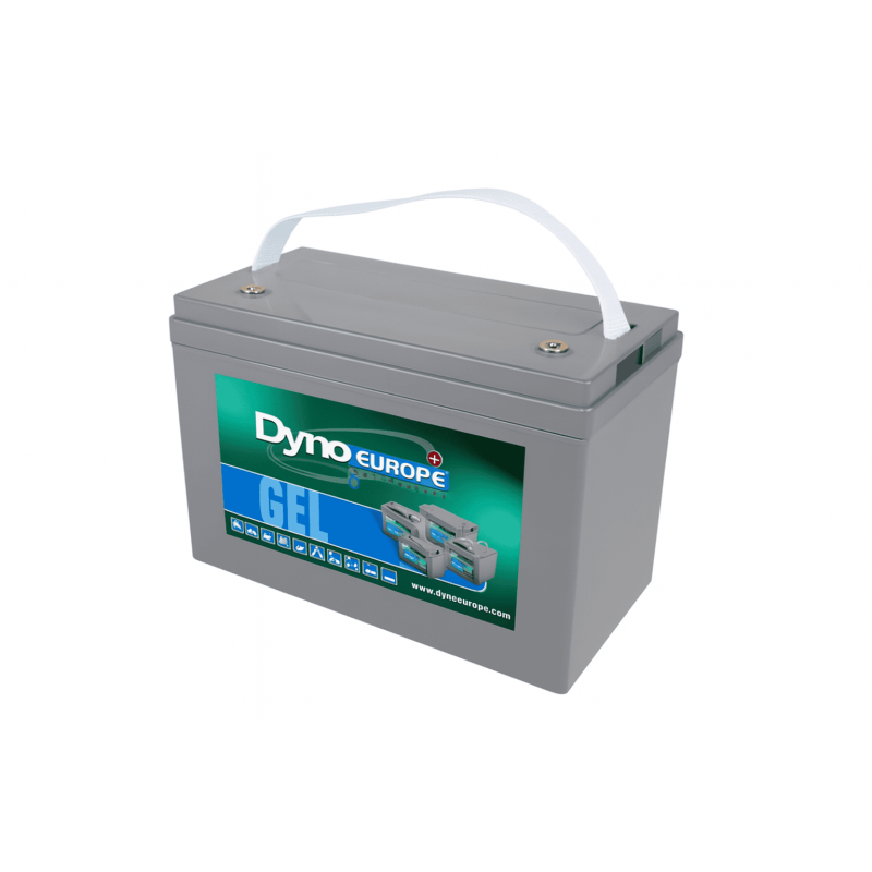 Batteries alimentation 6V, 221Ah, dim. 323x178x228 mm, bornes en diagonale, gel, acide/plomb gel, DYNO EUROPE