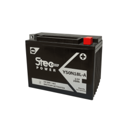 Batteries demarrage 12V, 20Ah, 260A EN, dim. 206x92x160 mm, borne positive a droite, Standard, acide/plomb, STECO POWER