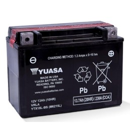 Batteries demarrage 12V, 13Ah, 230A EN, dim. 175x87x130 mm, borne positive a droite, AGM, acide/plomb, STECO POWER