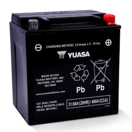 Batteries demarrage 12V, 30Ah, 490A EN, dim. 166x130x175 mm, borne positive a droite, AGM VRLA, acide/plomb gel, STECO POWER