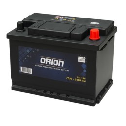 Batteries demarrage 12V, 70Ah, 640A EN, dim. 278x175x175 mm, borne positive a droite, Standard, acide/plomb, ORION