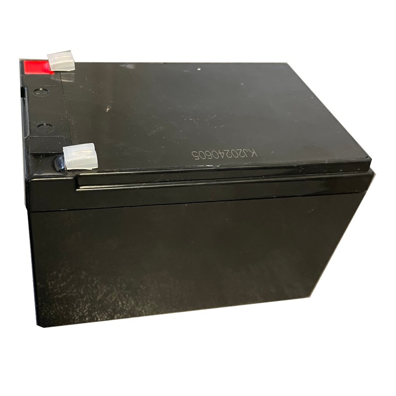 Batteries alimentation 12V, 12Ah, dim. 151x98x98 mm, borne positive a gauche, AGM VRLA, acide/plomb, DYNO EUROPE