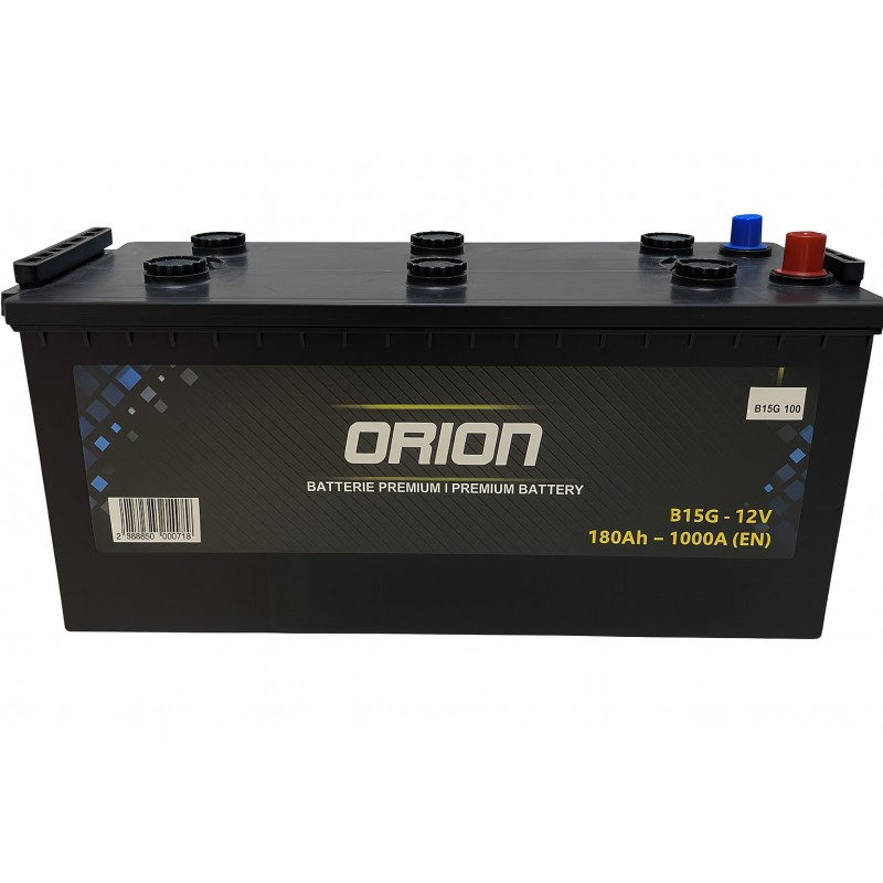 Batteries demarrage 12V, 135Ah, 850A EN, dim. 509x175x210 mm, borne positive a droite, Standard, acide/plomb, ORION