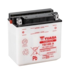 Batteries demarrage 12V, 16Ah, 215A EN, dim. 160x90x161 mm, borne positive a gauche, pack acide, acide/plomb