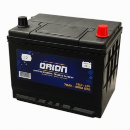 Batteries demarrage 12V, 70Ah, 630A EN, dim. 261x175x220 mm, borne positive a droite, Standard, acide/plomb, ORION