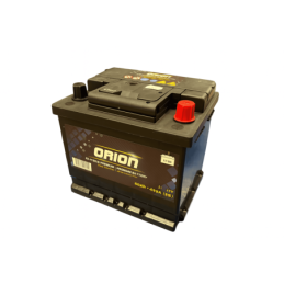 Batteries demarrage 12V, 50Ah, 450A EN, dim. 207x175x190 mm, borne positive a droite, Standard, acide/plomb, ORION