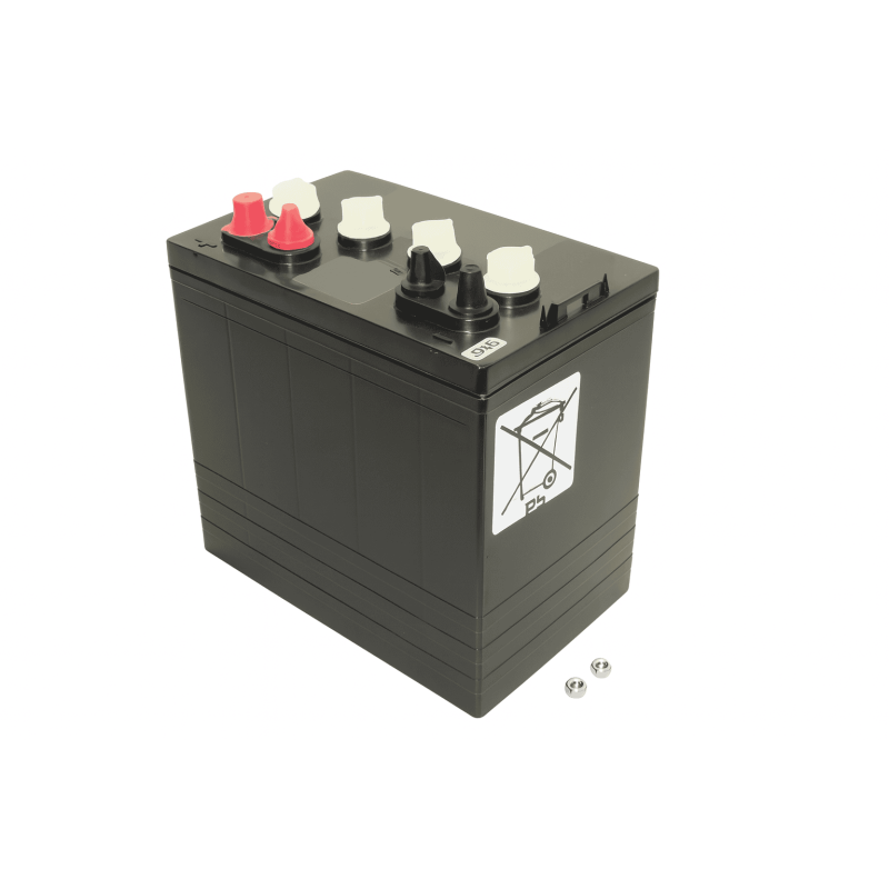 Batteries alimentation 8V, 190Ah, dim. 262x179x275 mm, borne positive a droite, Standard, acide/plomb, DYNO EUROPE