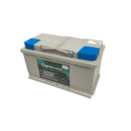 Batteries alimentation 12V, 95Ah, dim. 353x175x190 mm, borne positive a droite, AGM, acide/plomb, DYNO EUROPE