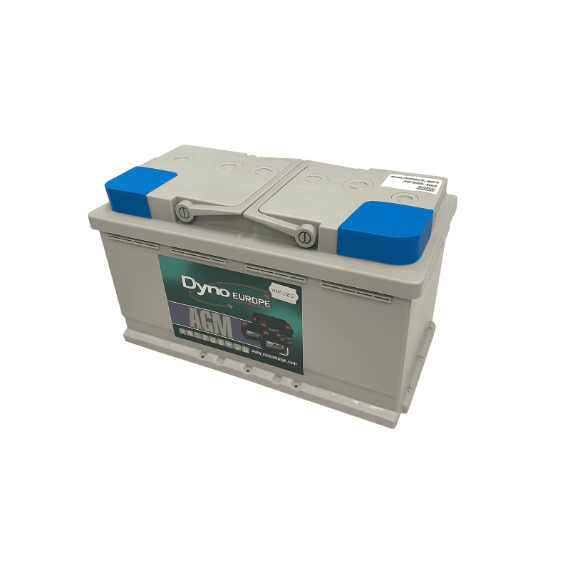 Batteries alimentation 12V, 95Ah, dim. 353x175x190 mm, borne positive a droite, AGM, acide/plomb, DYNO EUROPE