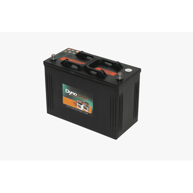 Batteries alimentation 12V, 125Ah, dim. 344x175x284 mm, borne positive a droite, Standard, acide/plomb, DYNO EUROPE