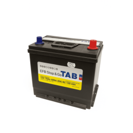 Batteries demarrage 12V, 75Ah, 760A EN, dim. 257x172x220 mm, borne positive a droite, EFB, acide/plomb, TAB