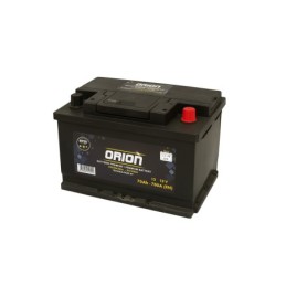 Batteries demarrage 12V, 65Ah, 650A EN, dim. 278x175x175 mm, borne positive a droite, EFB, acide/plomb, ORION