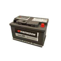 Batteries demarrage 12V, 70Ah, 760A EN, dim. 278x175x190 mm, borne positive a droite, EFB, acide/plomb, HANKOOK