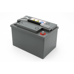 Batteries alimentation 12V, 70Ah, dim. 349x168x176 mm, borne positive a droite, gel, acide/plomb gel, DYNO EUROPE