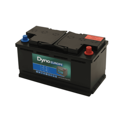 Batteries alimentation 12V, 73Ah, dim. 353x175x190 mm, borne positive a droite, gel, acide/plomb gel, DYNO EUROPE