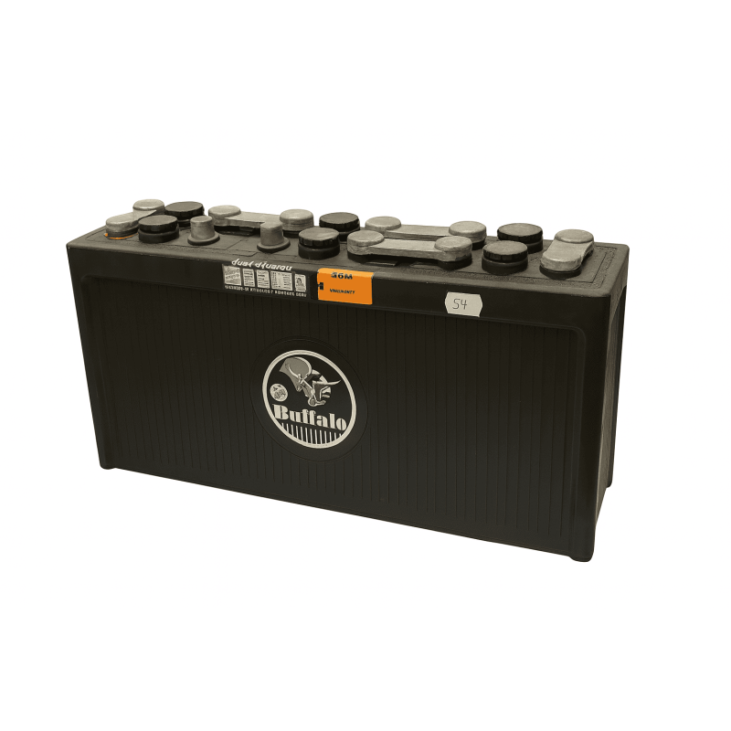 Batteries demarrage 12V, 70Ah, 510A EN, dim. 490x100x226 mm, borne positive a gauche, pack acide, acide/plomb, BUFFALO