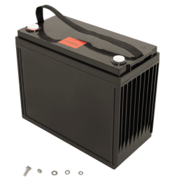 Batteries alimentation 12V, 166Ah, dim. 336x172x279 mm, borne positive a gauche, AGM VRLA, acide/plomb, DYNO EUROPE