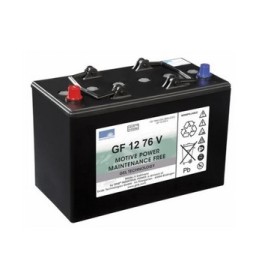 Batteries alimentation 12V, 88Ah, dim. 330x171x236 mm, borne positive a gauche, gel VRLA, acide/plomb gel, SONNENSCHEIN