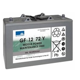 Batteries alimentation 12V, 80Ah, dim. 330x171x235 mm, borne positive a gauche, gel VRLA, acide/plomb gel, SONNENSCHEIN