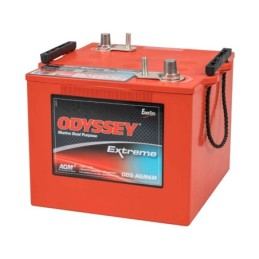 Batteries demarrage 12V, 126Ah, 1225A EN, dim. 286x265x227 mm, bornes en diagonale, AGM, acide/plomb, ODYSSEY