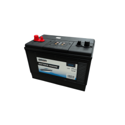 Batteries alimentation 12V, 110Ah, dim. 330x173x240 mm, borne positive a gauche, marine, acide/plomb, ORION