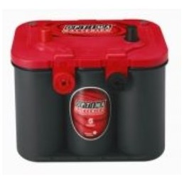 Batteries demarrage 12V, 50Ah, 815A EN, dim. 254x172x200 mm, bornes centrees, AGM en spirale, acide/plomb, OPTIMA