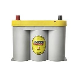 Batteries demarrage 6V, 55Ah, 870A EN, dim. 253x90x204 mm, bornes centrees, AGM en spirale, acide/plomb, OPTIMA