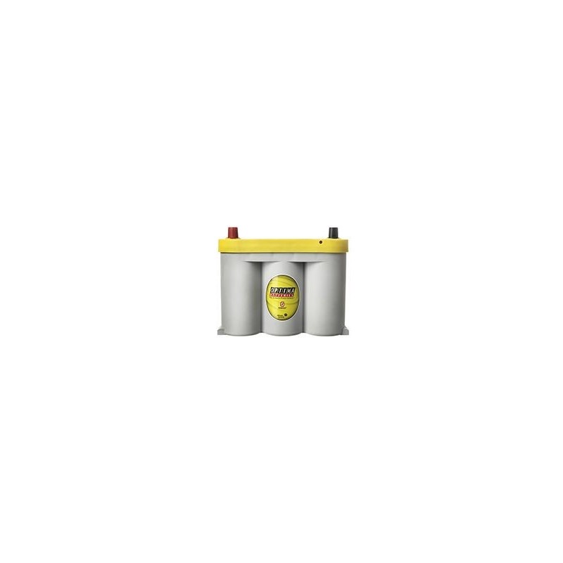 Batteries demarrage 6V, 55Ah, 870A EN, dim. 253x90x204 mm, bornes centrees, AGM en spirale, acide/plomb, OPTIMA