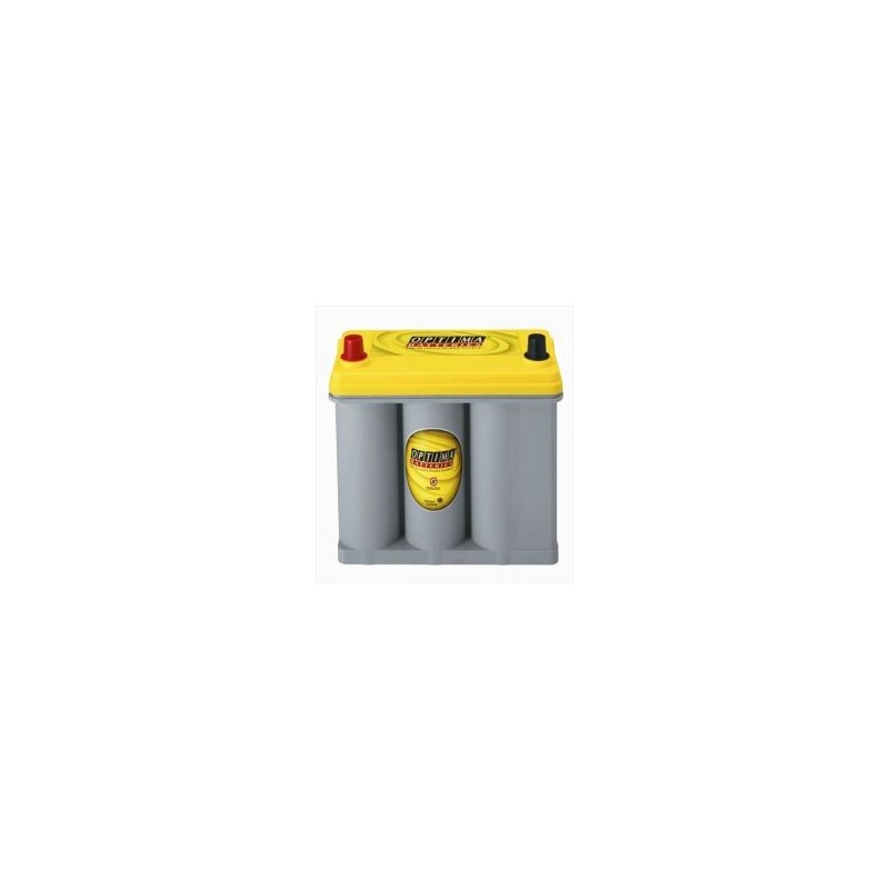 Batteries demarrage 12V, 38Ah, 575A EN, dim. 228x127x227 mm, bornes centrees, AGM en spirale, acide/plomb, OPTIMA