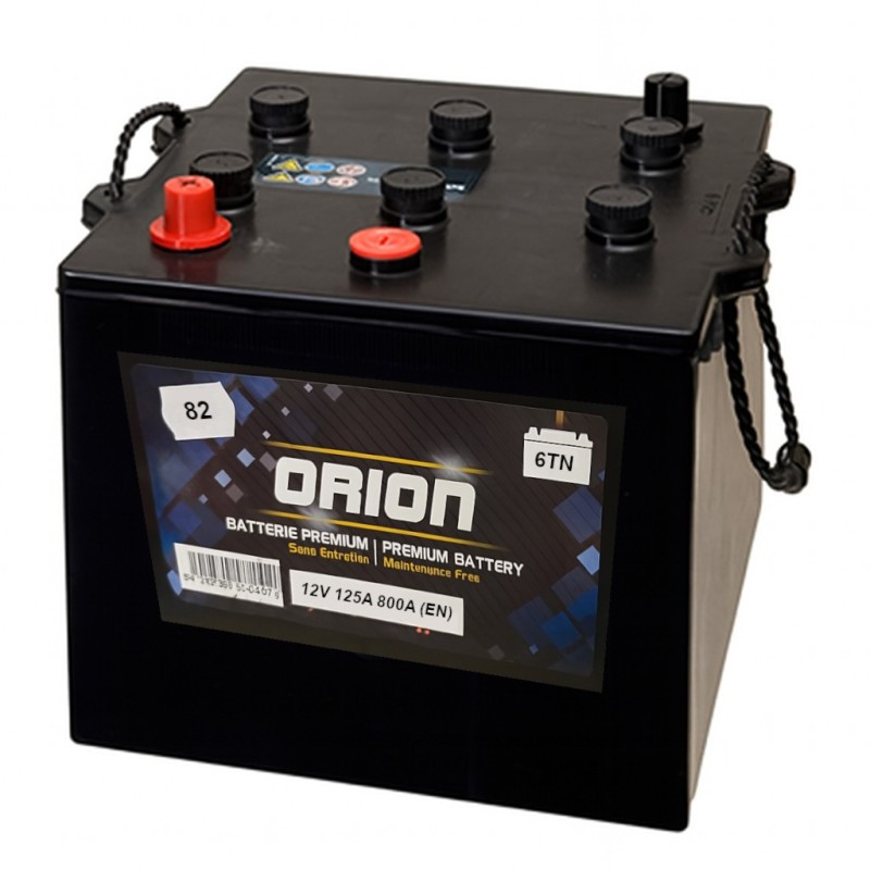 Batteries demarrage 12V, 125Ah, 800A EN, dim. 282x269x230 mm, bornes en diagonale, Standard, acide/plomb, ORION
