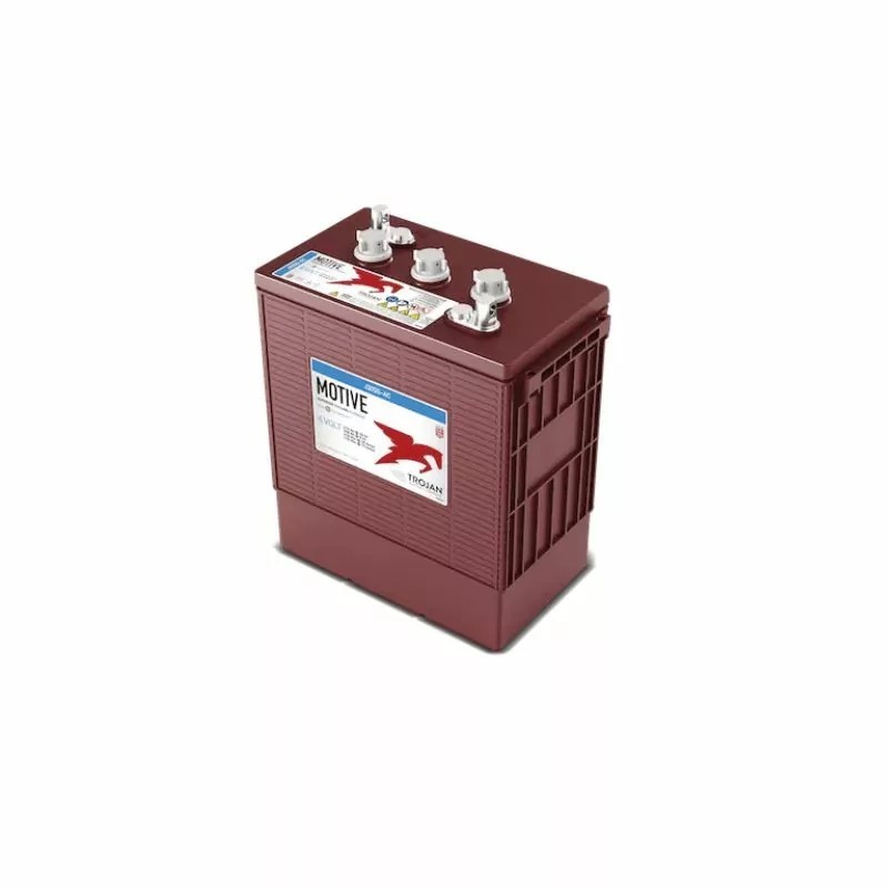 Batteries alimentation 6V, 315Ah, dim. 312x174x366 mm, bornes en diagonale, Standard, acide/plomb, TROJAN