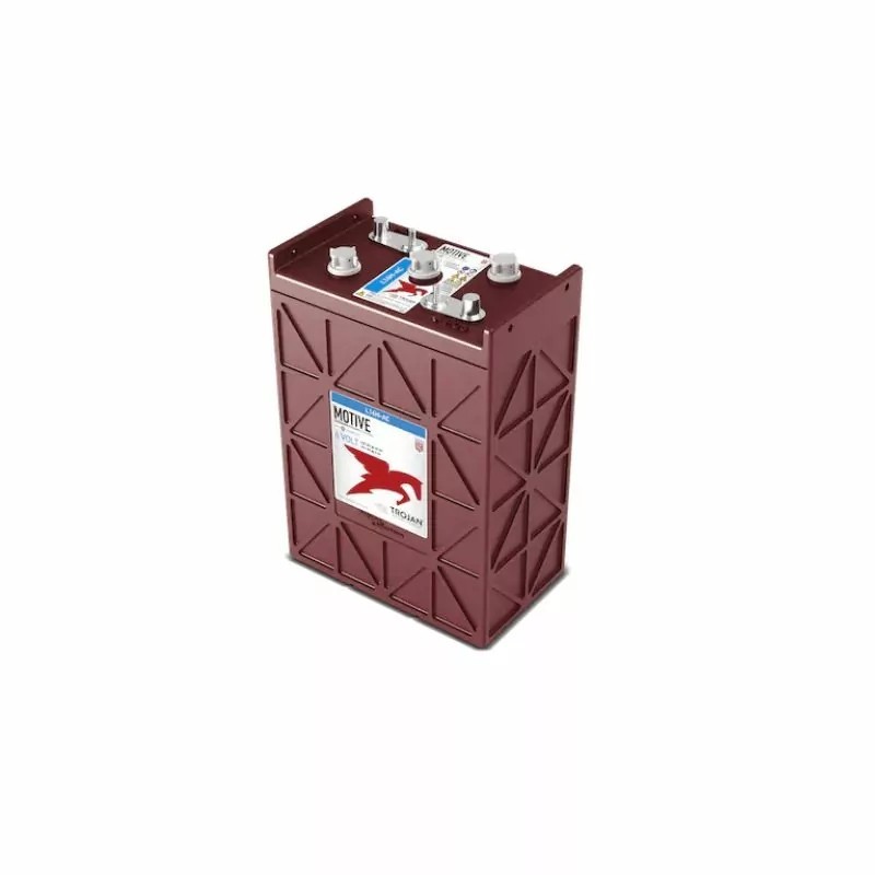 Batteries alimentation 6V, 360Ah, dim. 296x176x366 mm, bornes en diagonale, Standard, acide/plomb, TROJAN