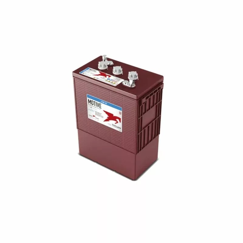 Batteries alimentation 6V, 390Ah, dim. 311x174x417 mm, bornes en diagonale, Standard, acide/plomb, TROJAN