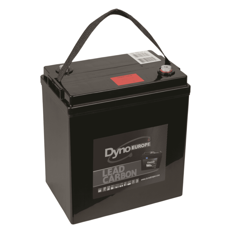 Batteries alimentation 6V, 200Ah, dim. 260x181x264 mm, bornes en diagonale, Standard, acide/plomb/carbon, DYNO EUROPE