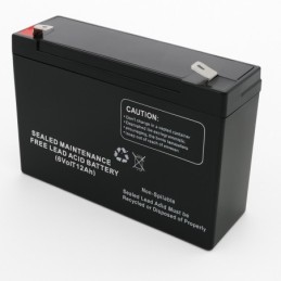 Batteries alimentation 6V, 13Ah, dim. 151x50x98 mm, borne positive a gauche, AGM VRLA, acide/plomb, DYNO EUROPE
