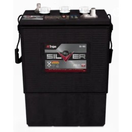 Batteries alimentation 6V, 362Ah, dim. 313x174x417 mm, bornes en diagonale, Standard, acide/plomb, TROJAN