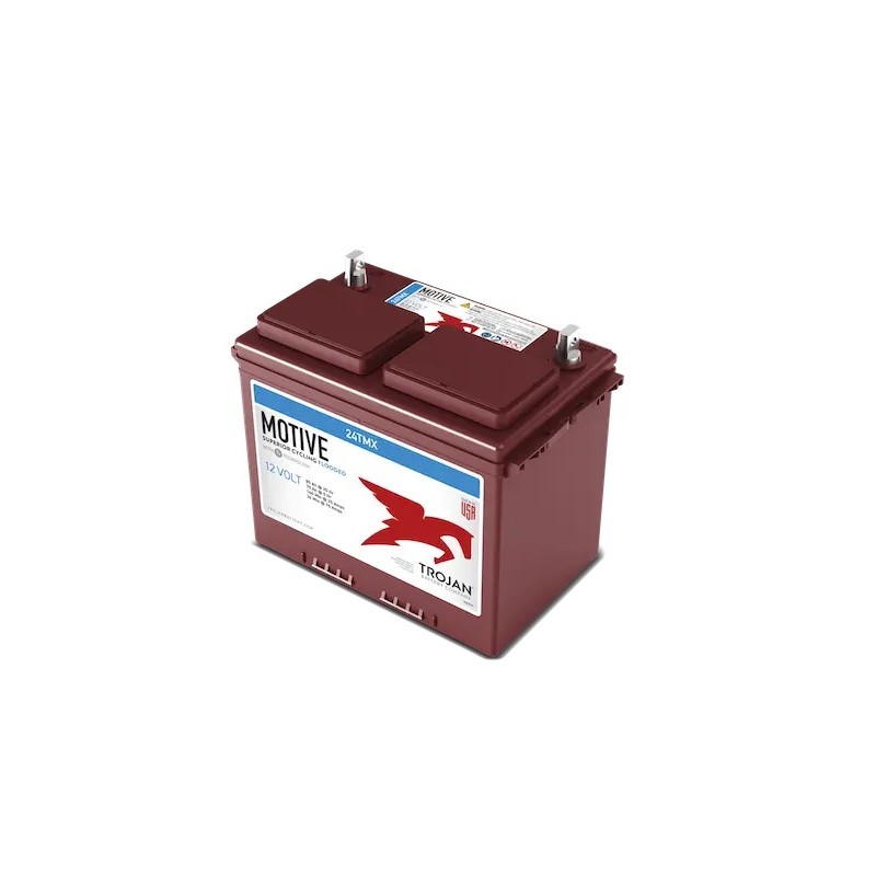 Batteries demarrage 12V, 85Ah, dim. 277x168x235 mm, borne positive a gauche, Standard, acide/plomb, TROJAN