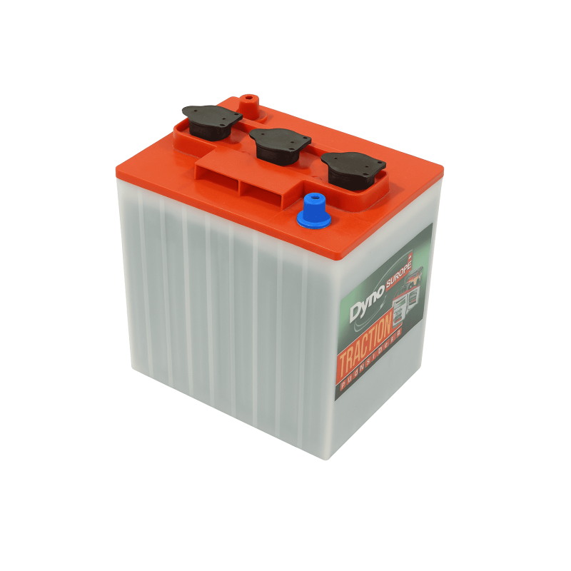 Batteries traction 6V, 240Ah, dim. 244x190x270 mm, bornes en diagonale, acide/plomb, DYNO EUROPE