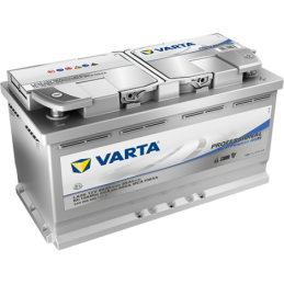 Batteries alimentation 12V, 95Ah, dim. 353x175x190 mm, borne positive a droite, AGM, acide/plomb, VARTA