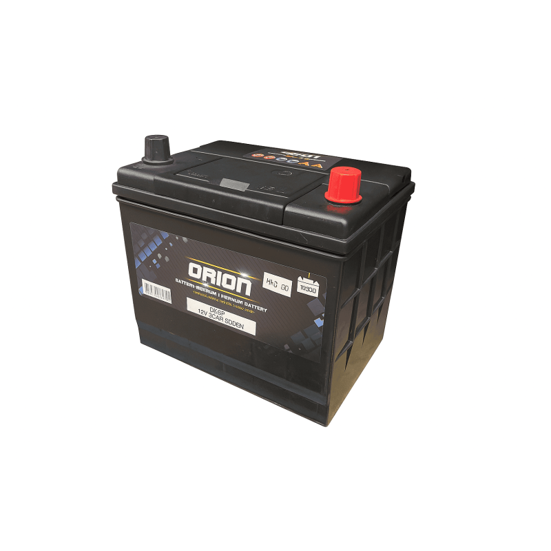 Batteries demarrage 12V, 60Ah, 500A EN, dim. 232x170x225 mm, borne positive a droite, Standard, acide/plomb, ORION
