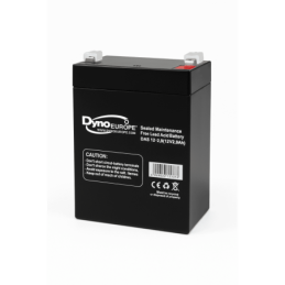 Batteries alimentation 12V, 3Ah, dim. 79x55x105 mm, borne positive a droite, AGM VRLA, acide/plomb, DYNO EUROPE