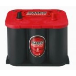 Batteries demarrage 12V, 50Ah, 815A EN, dim. 254x172x200 mm, borne positive a droite, AGM en spirale, acide/plomb, OPTIMA