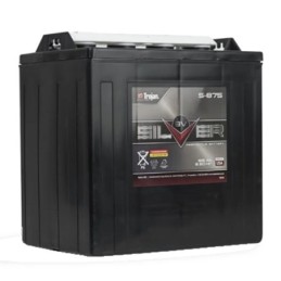 Batteries alimentation 8V, 165Ah, dim. 259x179x272 mm, borne positive a droite, Standard, acide/plomb, TROJAN