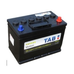 Batteries alimentation 12V, 110Ah, dim. 303x175x228 mm, borne positive a droite, tubulaire, acide/plomb, TAB
