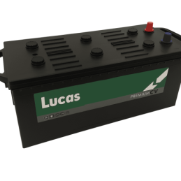 Batteries alimentation 12V, 220Ah, 1300A EN, dim. 514x276x242 mm, borne positive a droite, Standard, acide/plomb, LUCAS