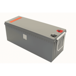 Batteries alimentation 12V, 180Ah, dim. 532x207x219 mm, borne positive a droite, AGM VRLA, acide/plomb, DYNO EUROPE