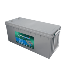 Batteries alimentation 12V, 180Ah, dim. 532x207x219 mm, borne positive a droite, gel, acide/plomb gel, DYNO EUROPE