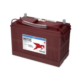 Batteries alimentation 12V, 130Ah, dim. 355x171x256 mm, borne positive a gauche, Standard, acide/plomb, TROJAN