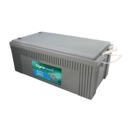 Batteries alimentation 12V, 263Ah, dim. 521x269x208 mm, borne positive a droite, gel, acide/plomb gel, DYNO EUROPE